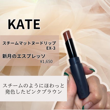 スチームマットヌードリップ/KATE/口紅を使ったクチコミ(2枚目)