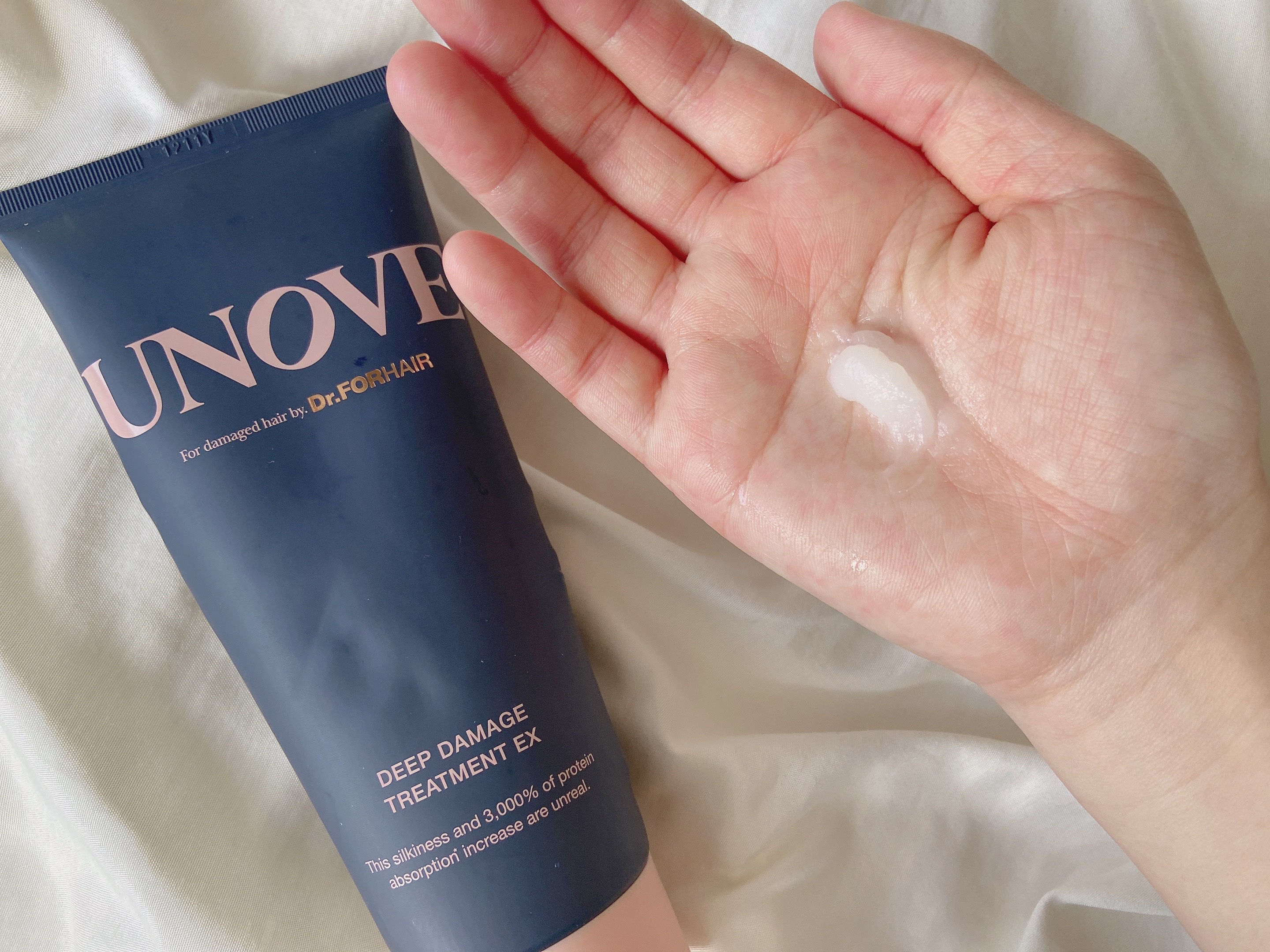 アノブ ヒーティングガードノーウォッシュトリートメント/UNOVE/ヘアトリートメントを使ったクチコミ（2枚目）