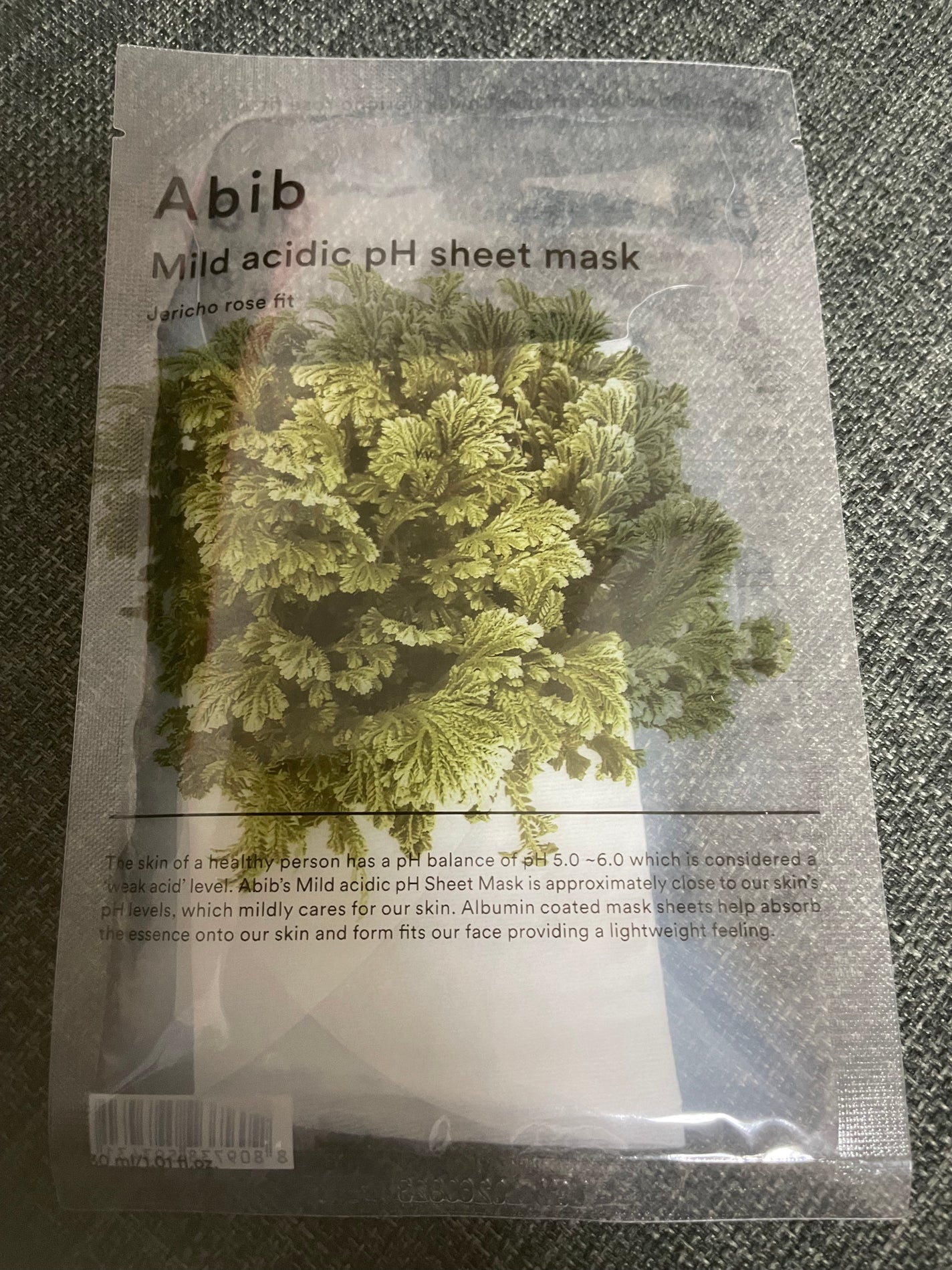 弱酸性PHシートマスク 復活草フィット/Abib /シートマスク・パックを使ったクチコミ(1枚目)