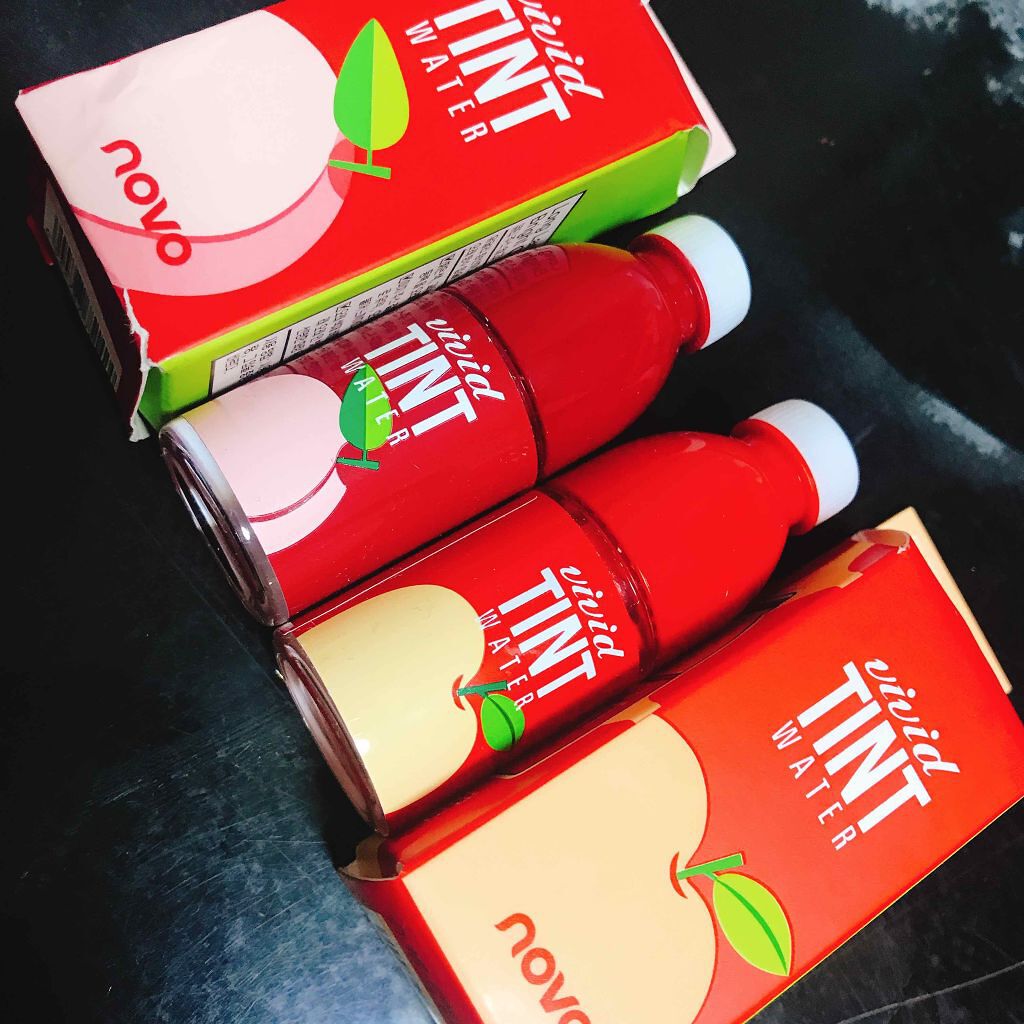 NOVO ビビッドティントウォーターのクチコミ「久しぶりの更新です 🐹

NOVOのWATER TINT を買ってみました 😇
腕につけて写真.....」（2枚目）