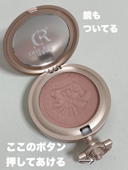 ワンダーランドティーパーティーチーク/Cute Rumor(可愛物語)/パウダーチークを使ったクチコミ(3枚目)