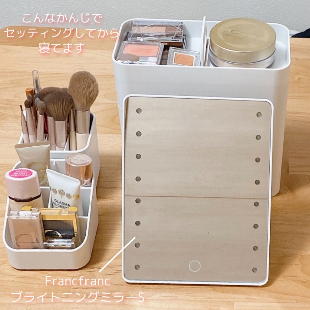 misachi on LIPS 「♡私のコスメ収納♡ドレッサーがあれば、クリアケースで見せる収納..」(9枚目)