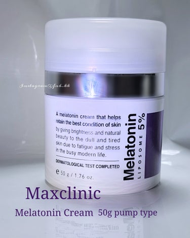 [メガ割におすすめ]
MAXCLINIC
タイムリターンメラトニンクリーム
50g ポンプタイプ

大好きなクリーム🌙💜
ポンプタイプで清潔に使えるところも良いクリームです

伸びが良くて少量でも全顔い