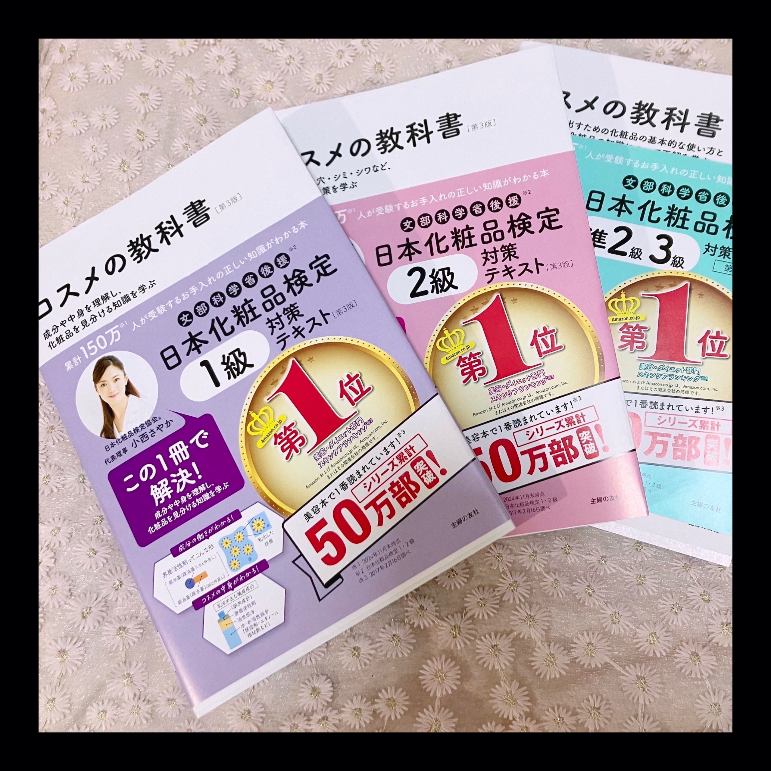 日本化粧品検定2級.3級対策テキスト/主婦の友社/書籍を使ったクチコミ（1枚目）