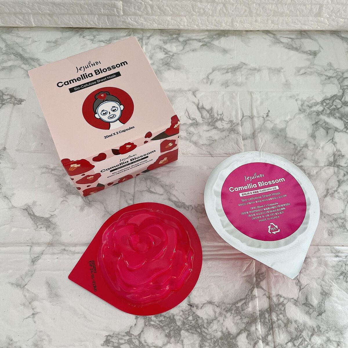 カメリアブロッサムマスクパック/コリアビバリ/シートマスク・パックを使ったクチコミ（1枚目）