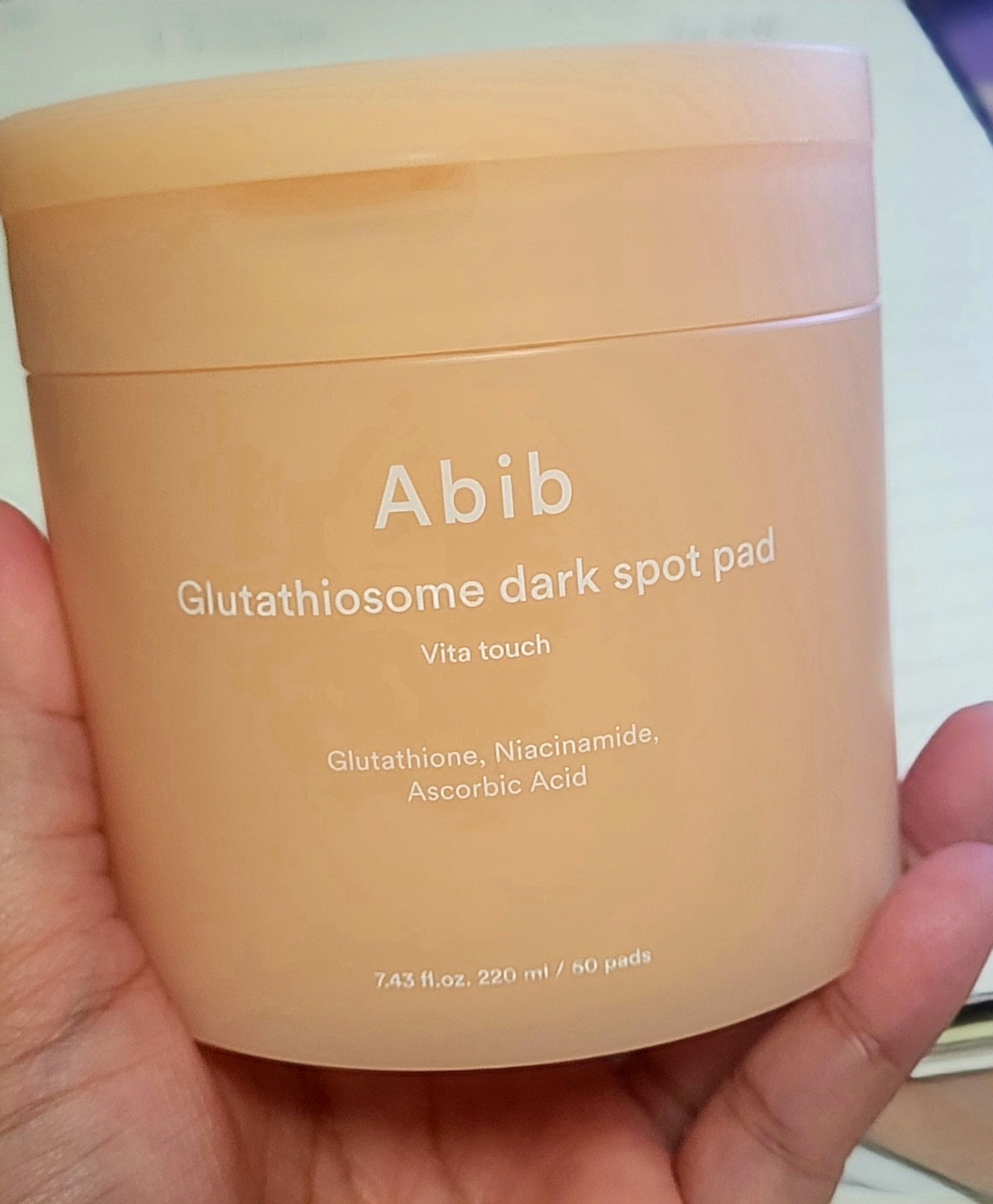 グルタチオンソームダークスポットパッドビタタッチ/Abib /トナーパッドを使ったクチコミ（1枚目）