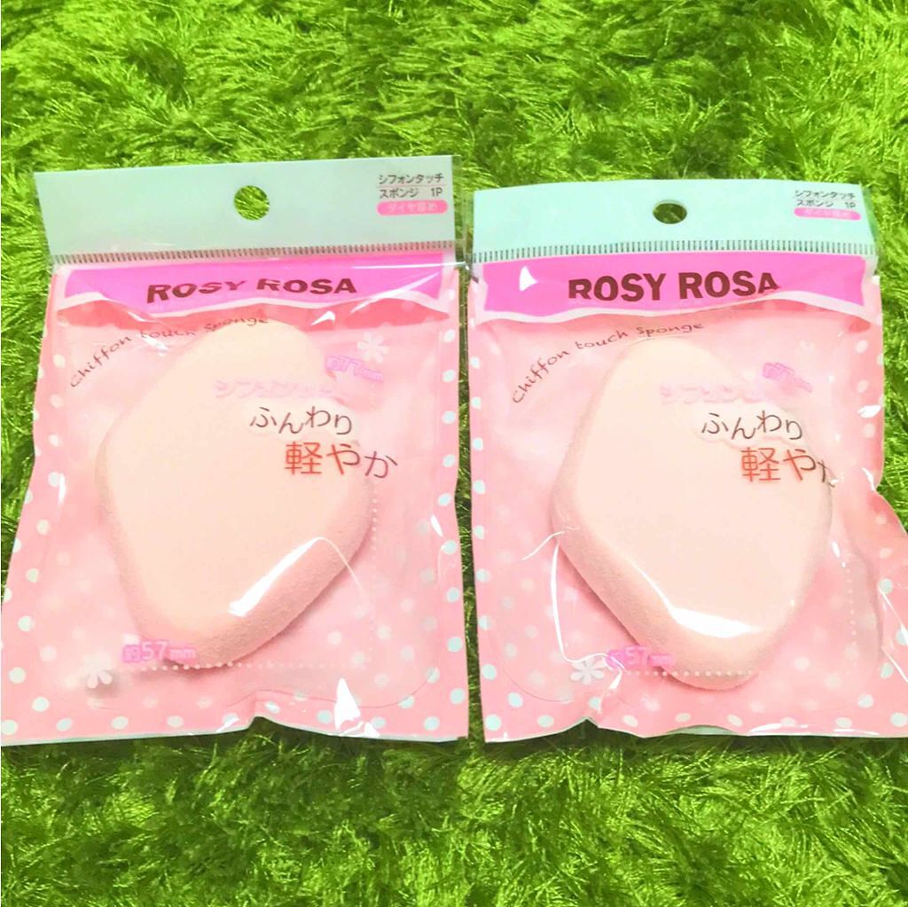 シフォンタッチスポンジ ダイヤ型/ロージーローザ/パフ・スポンジを使ったクチコミ（1枚目）