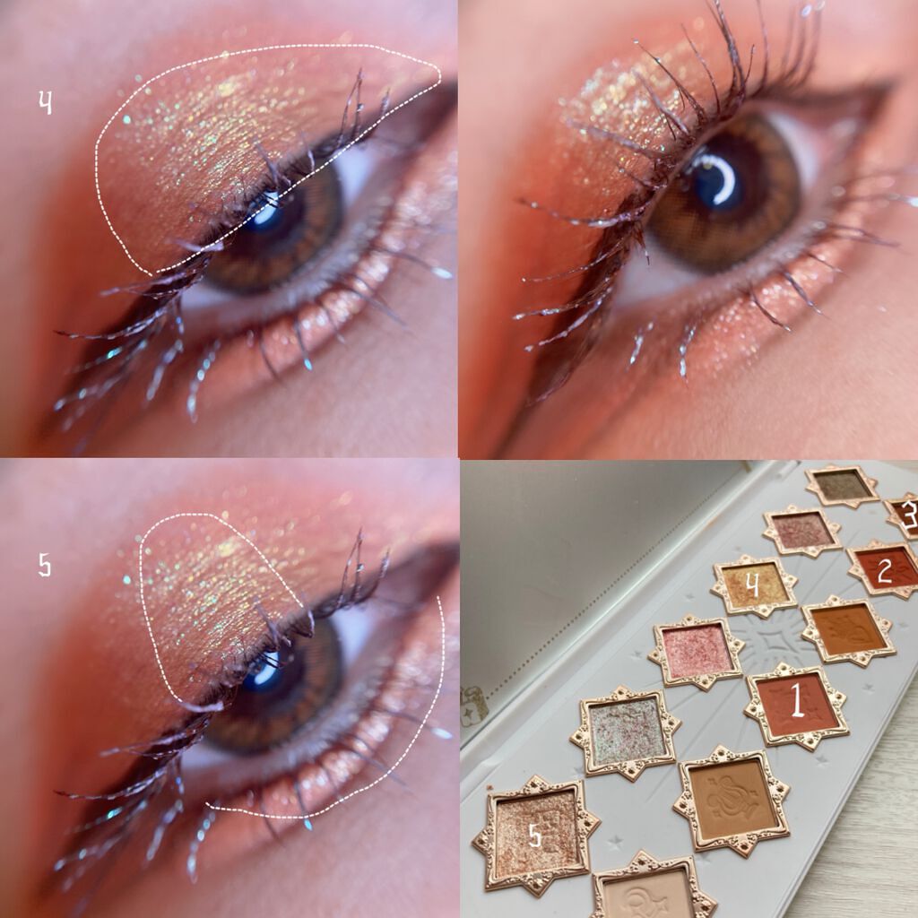 リトルエンジェル12色アイシャドウパレット/FlowerKnows/アイシャドウパレットを使ったクチコミ（3枚目）