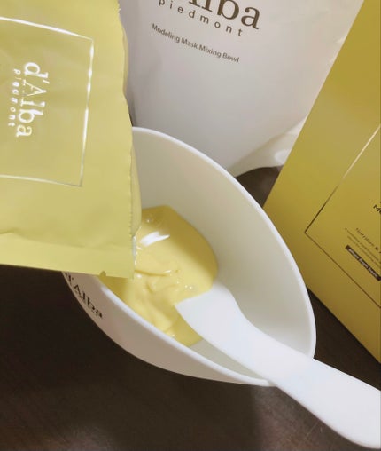 WHITE TRUFFLE SERUM & CREAM MODELING MASK/ダルバ/その他スキンケアを使ったクチコミ(2枚目)