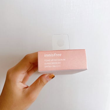 トーンアップ ノーセバム サンスクリーン SPF50+ PA++++/innisfree/日焼け止め・UVケアを使ったクチコミ（6枚目）