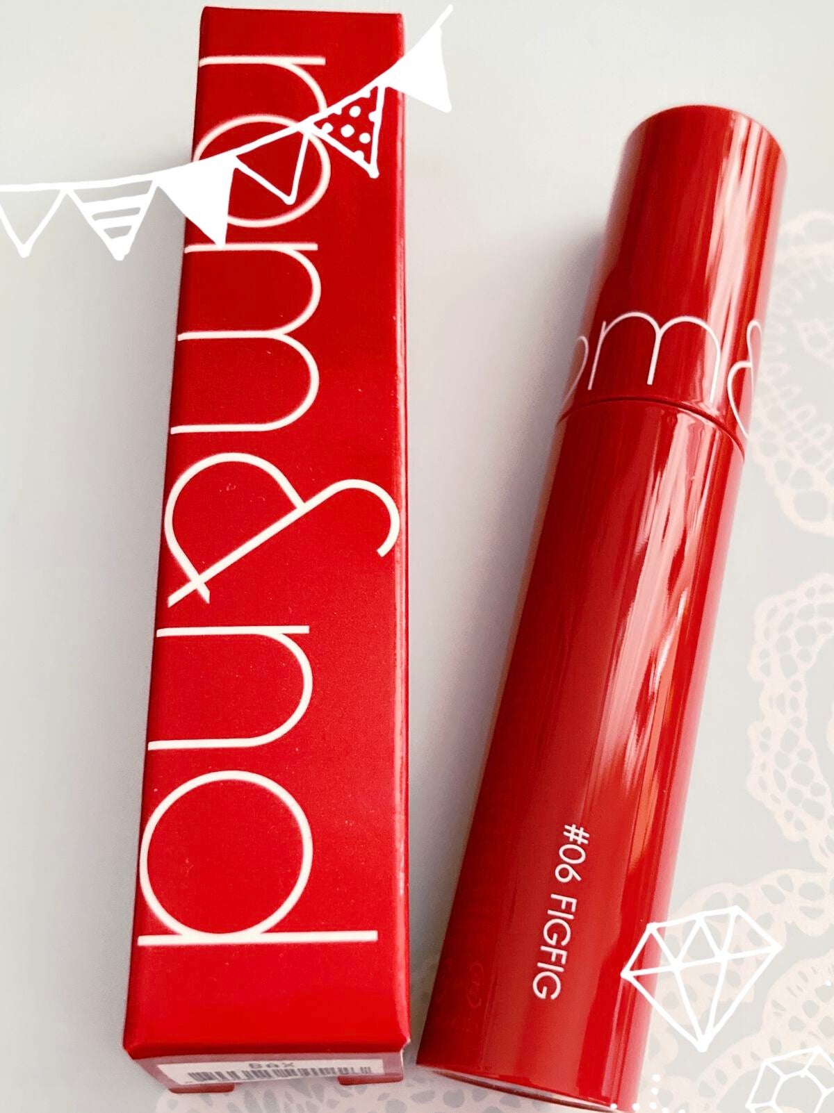 ジューシーラスティングティント/rom&nd/リップティントを使ったクチコミ(1枚目)