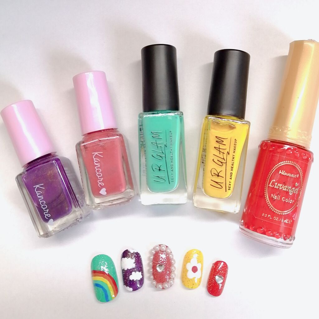 ウィンマックス ラブエンゼルネイルカラー/DAISO/マニキュアを使ったクチコミ（1枚目）