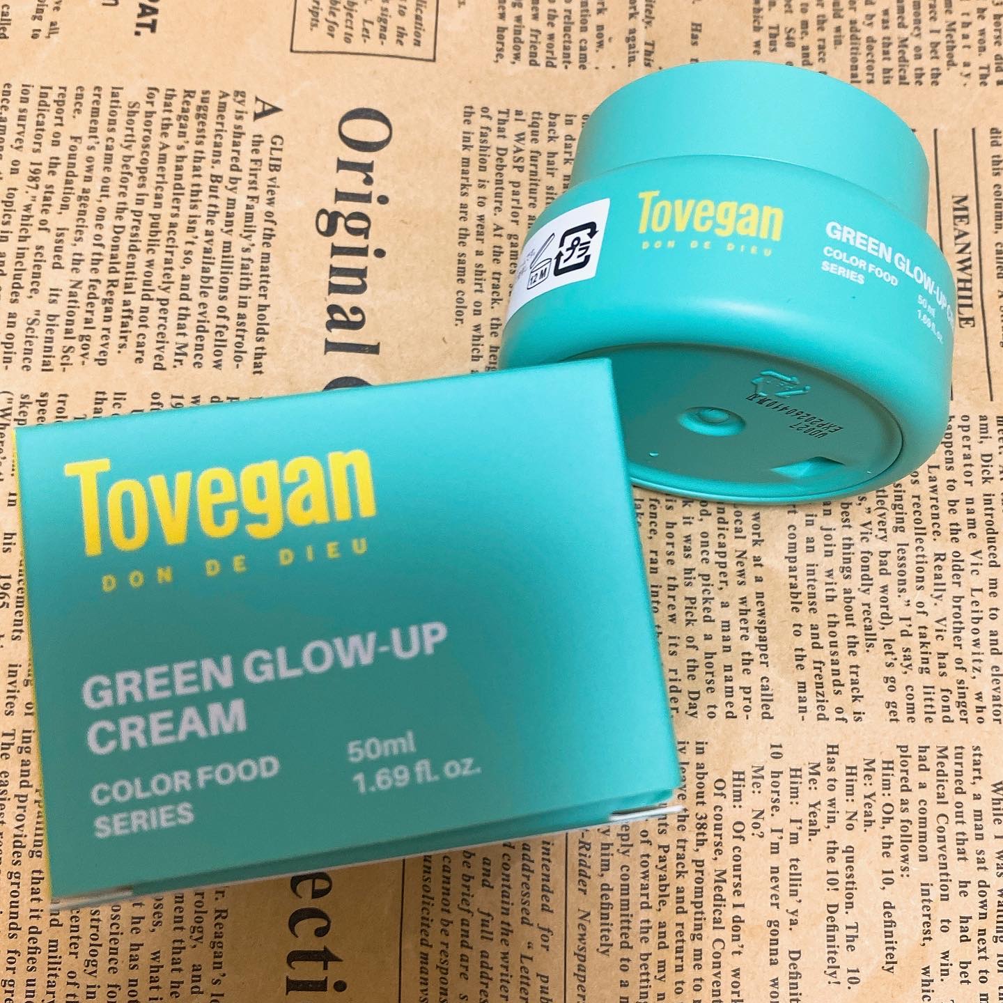 カラーフードシリーズグリーングロウアップクリーム/Tovegan/フェイスクリームを使ったクチコミ（1枚目）