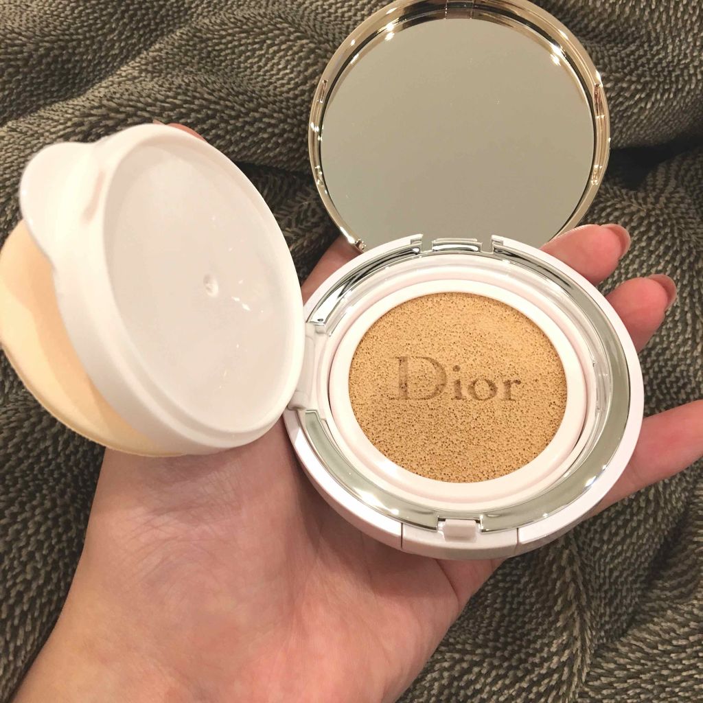 カプチュール ドリームスキン モイスト クッション SPF50 /PA+++ /Dior/クッションファンデーションを使ったクチコミ（2枚目）
