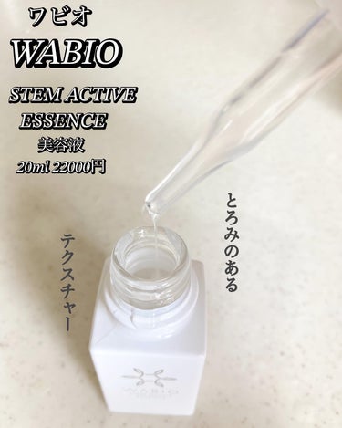 ステム アクティブ エッセンス/WABIO/美容液を使ったクチコミ（2枚目）