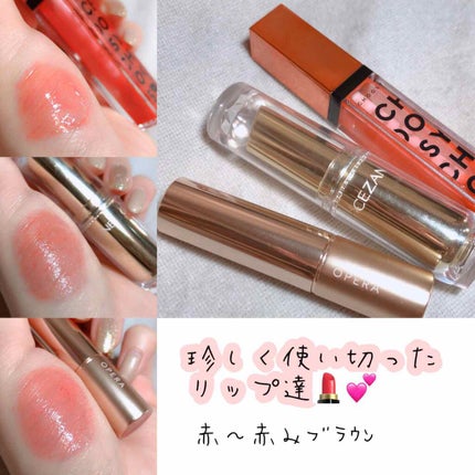 ラスティンググロスリップ/CEZANNE/口紅を使ったクチコミ(1枚目)