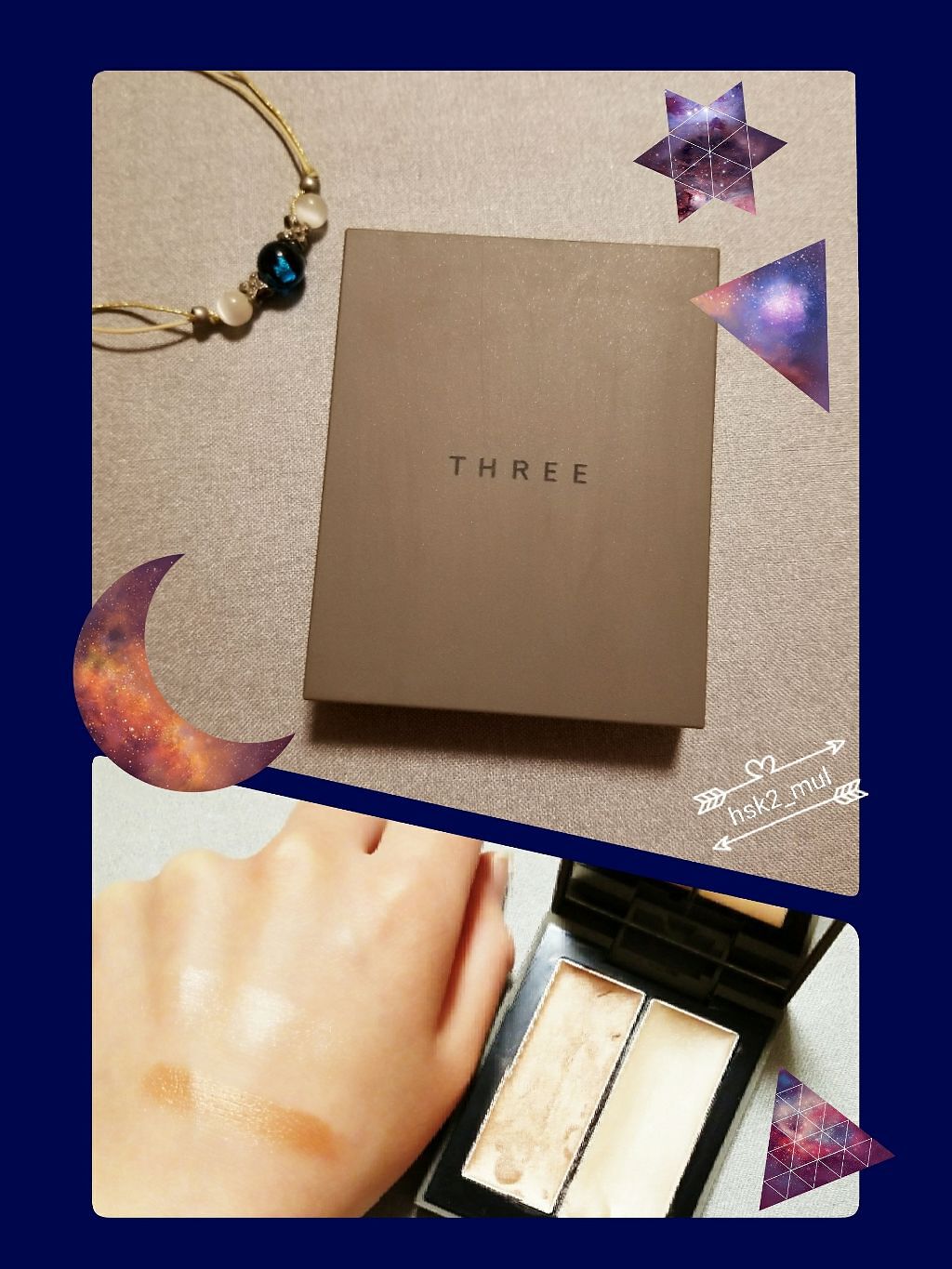 THREE シマリング グロー デュオ/THREE/クリームハイライトを使ったクチコミ（1枚目）