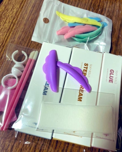 EYE2IN 低刺激 セルフプロ用 まつげパーマ 3種 セット/Qoo10/その他キットセットを使ったクチコミ(3枚目)