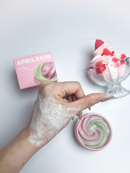 ピンクアロエメレンゲクレンザー/APRILSKIN/その他洗顔料を使ったクチコミ(5枚目)