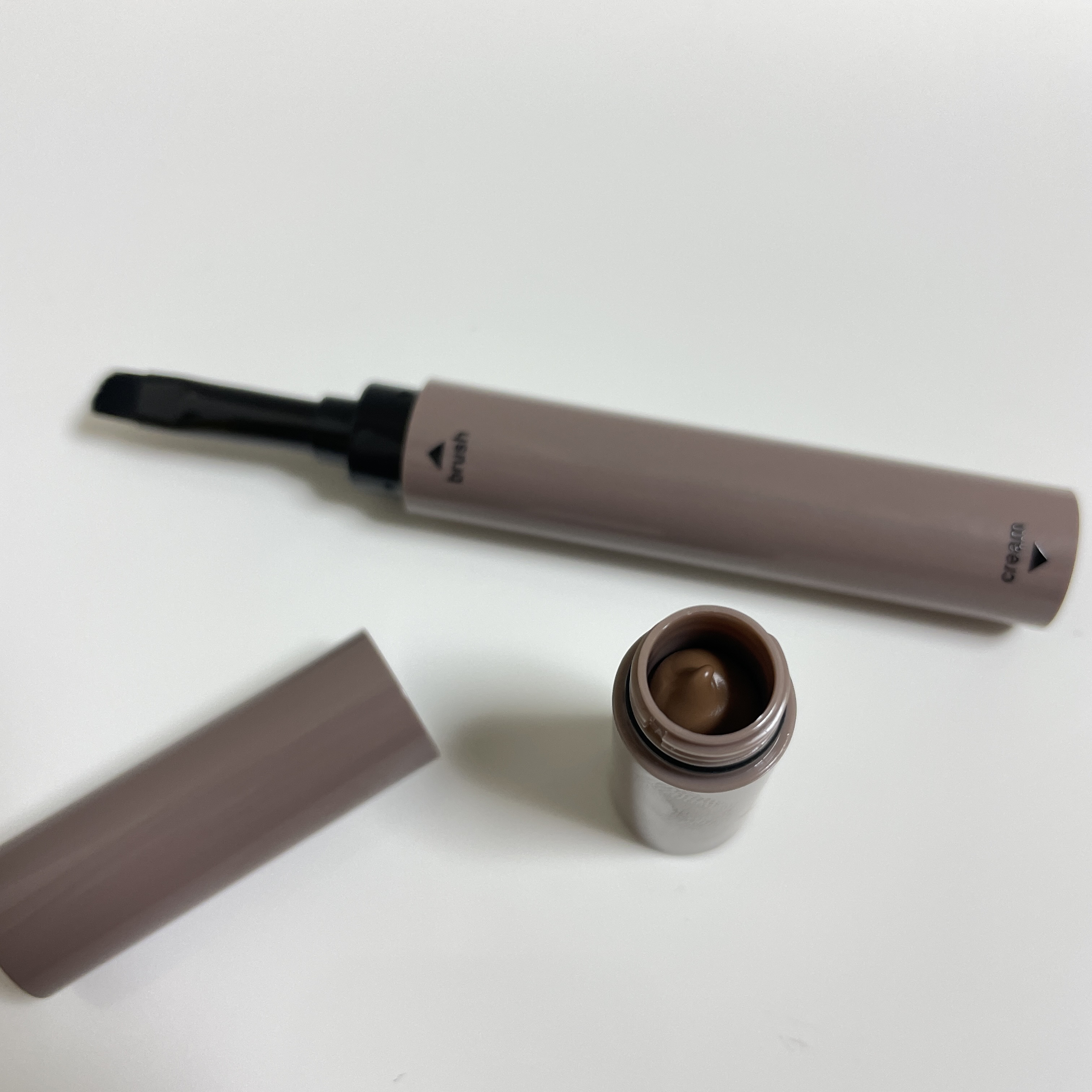 アイブロウクリームポマード ライトブラウン/mayuota/その他アイブロウを使ったクチコミ（2枚目）