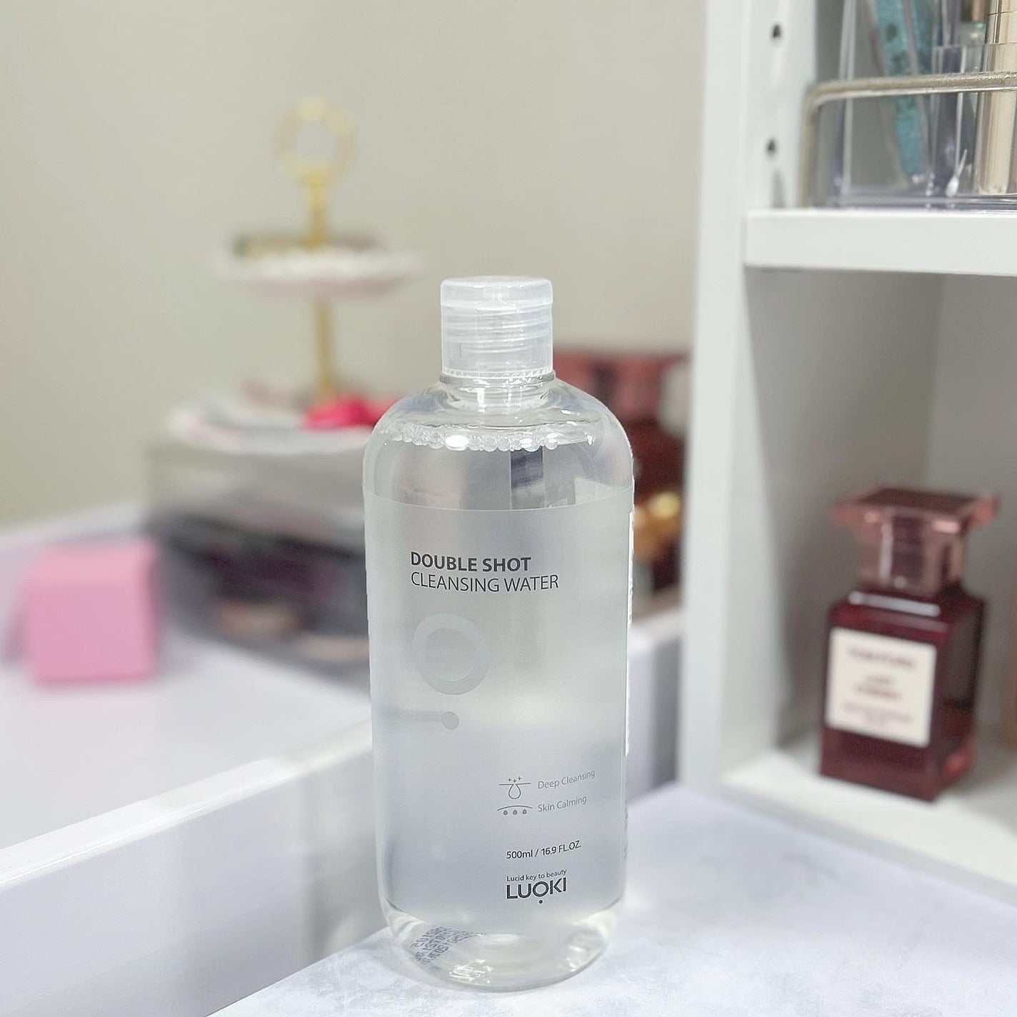 ダブルショットクレンジングウォーター/LUOKI/クレンジングウォーターを使ったクチコミ(3枚目)