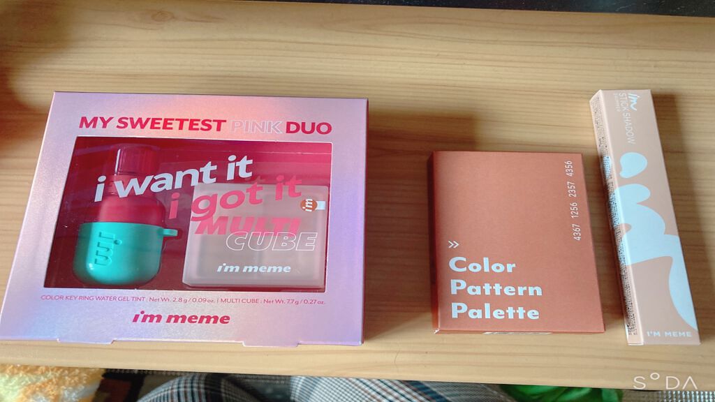 DUOセット My Sweetest Pink Duo(マイスウィーテストピンクデュオ)/i’m meme/メイクアップキットを使ったクチコミ（2枚目）
