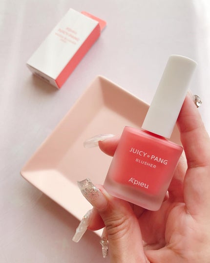 ジューシー パン ウォーター ブラッシャー PK01 STRAWBERRY/A’pieu/リキッドチークの画像