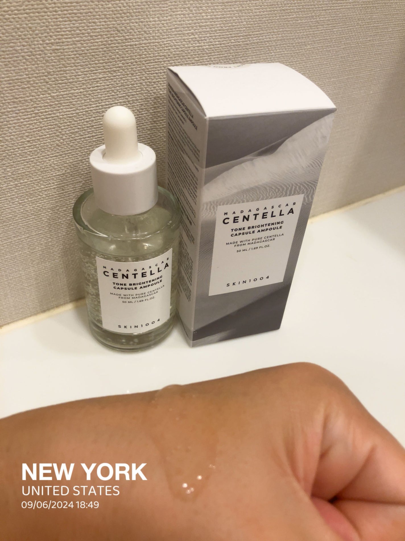 トーンブライトニング カプセルアンプル/SKIN1004/美容液を使ったクチコミ(3枚目)