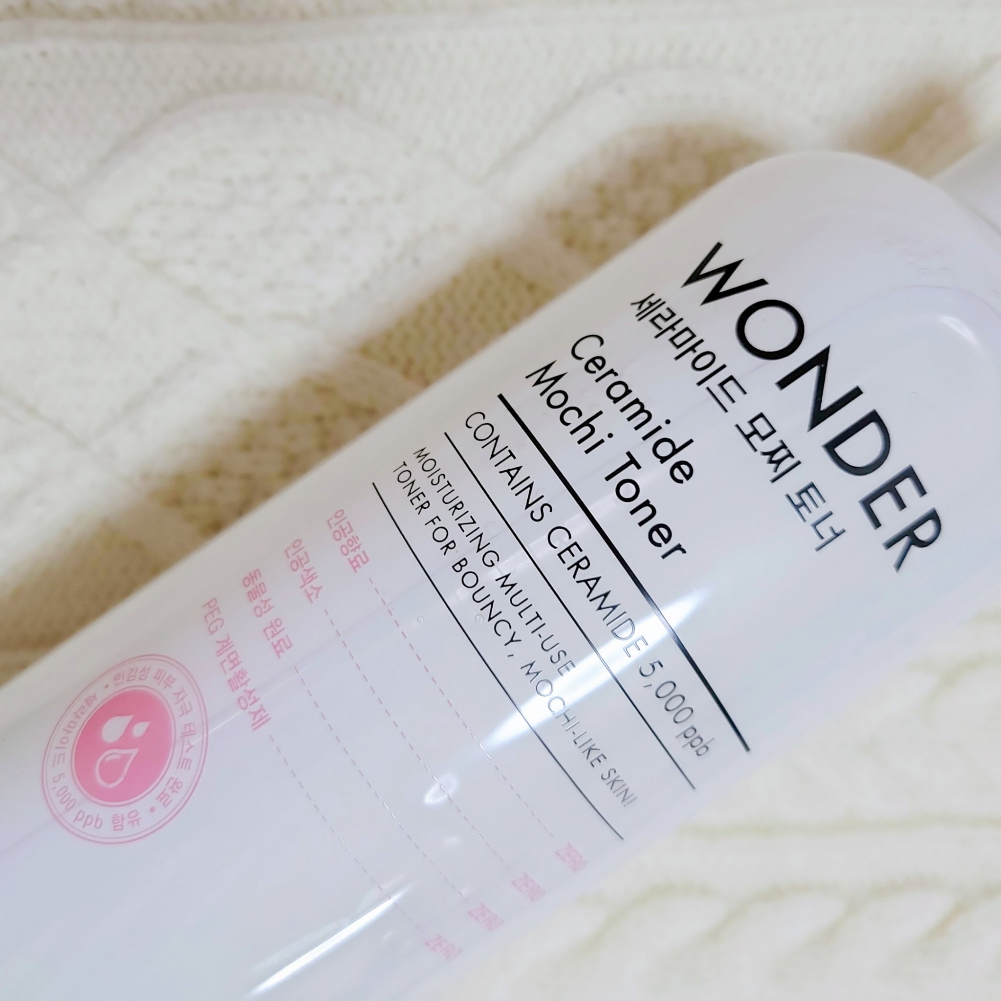 Wonder Ceramide Mochi Toner（トニーモリーワンダーCモチトナー）/TONYMOLY/化粧水を使ったクチコミ（2枚目）