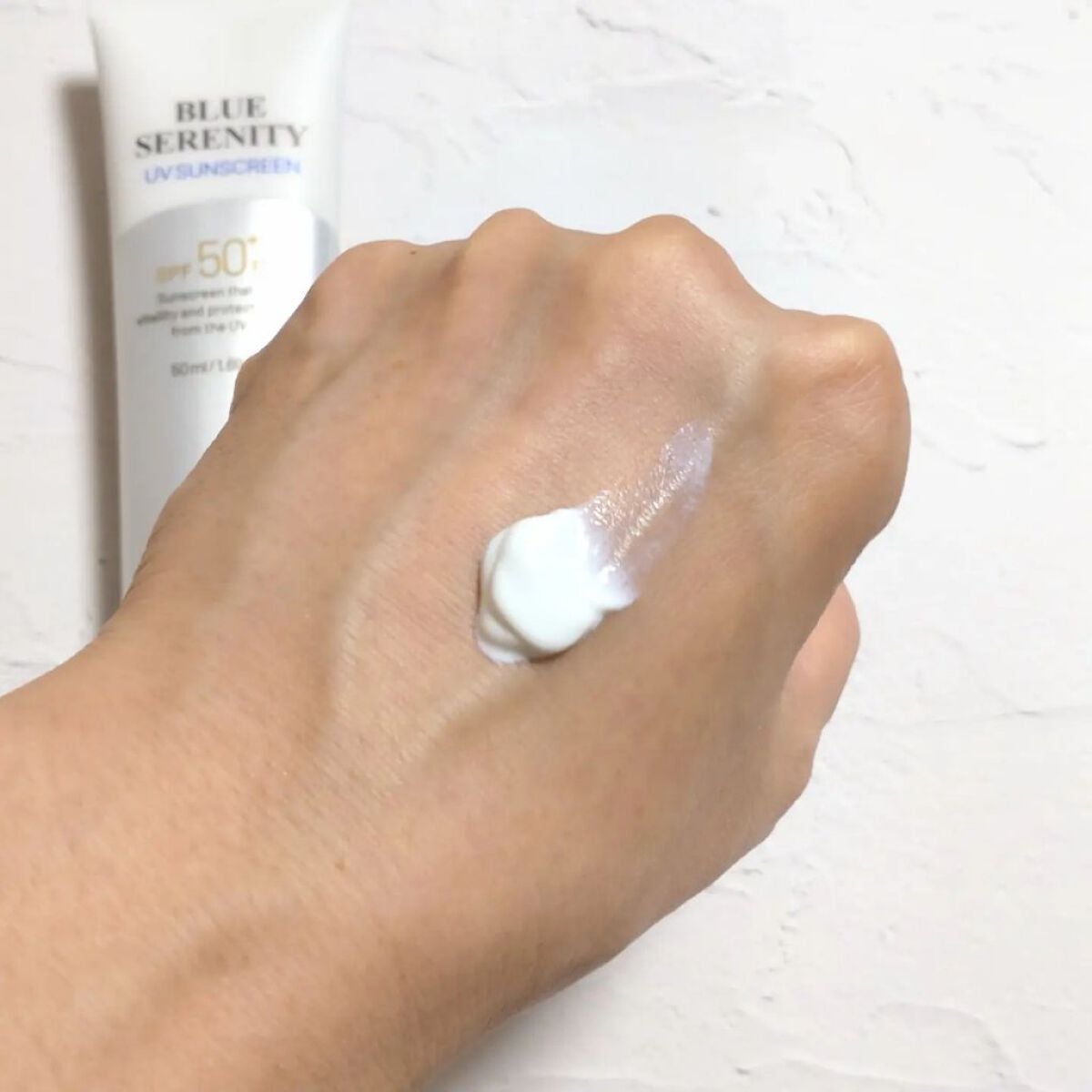 ブルーセレニティーUVサンスクリーン/DR.PEPTI/日焼け止めクリームを使ったクチコミ(4枚目)