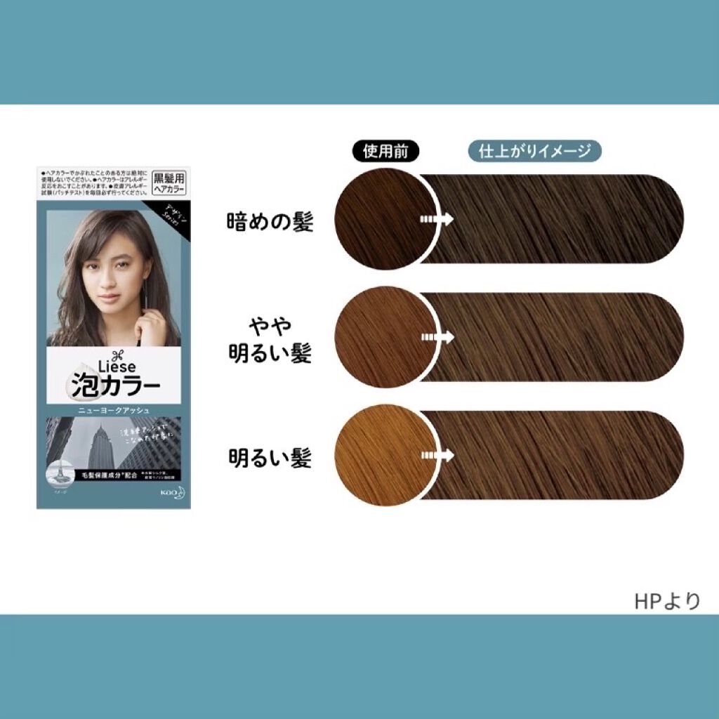 泡カラー/リーゼ/ヘアカラーを使ったクチコミ（3枚目）
