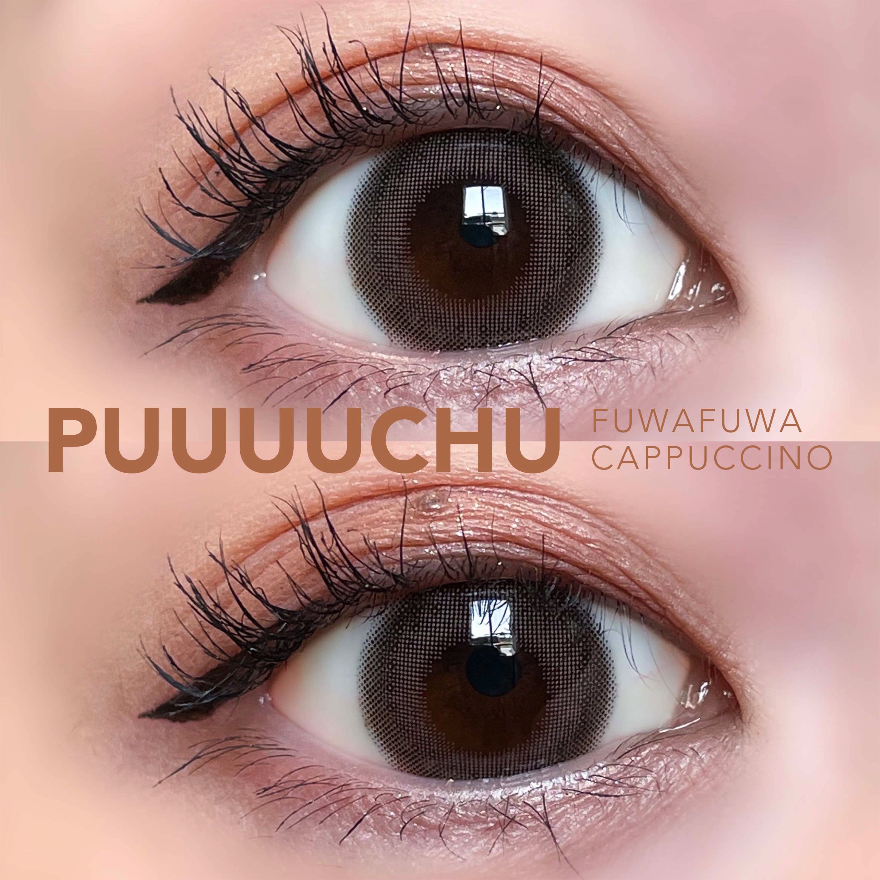 PUUUUCHU 1day  ふわふわカプチーノ/PUUUUCHU/ワンデー（１DAY）カラコンを使ったクチコミ（2枚目）