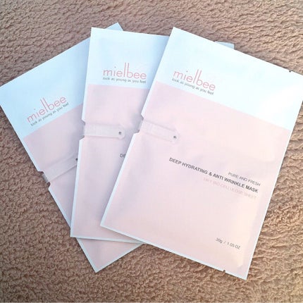 ディープハイドライティング&アンティーリンクルマスク/mielbee/シートマスク・パックを使ったクチコミ(3枚目)