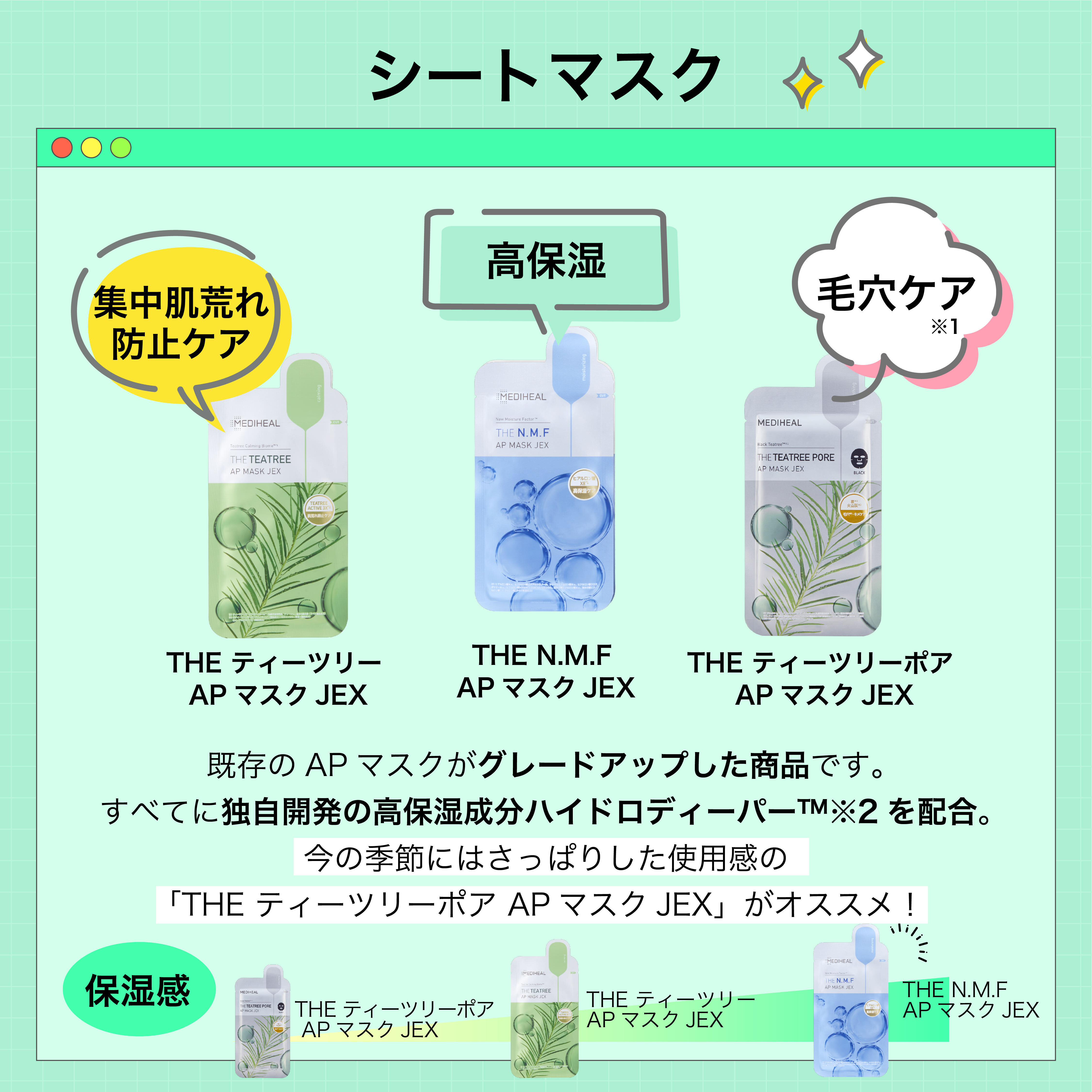 THE ティーツリー ポア APマスクJEX/MEDIHEAL/シートマスク・パックを使ったクチコミ（1枚目）