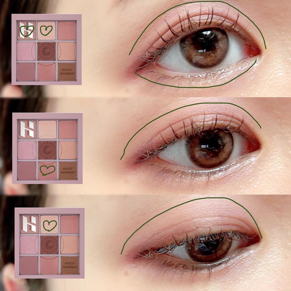 マイフェイブムードアイパレット 9カラー/HOLIKA HOLIKA/アイシャドウパレットを使ったクチコミ（3枚目）