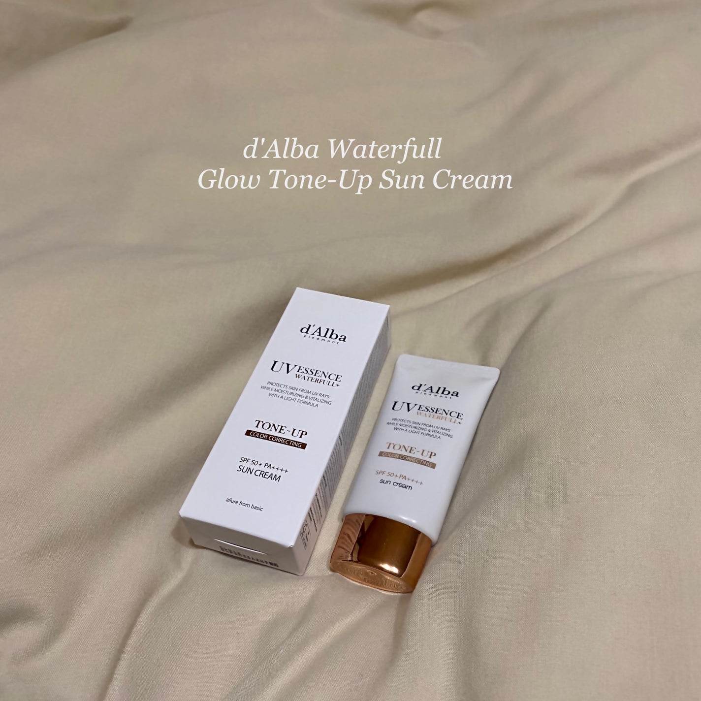 ウォータフルトーンアップサンクリーム/ダルバ/日焼け止めクリームを使ったクチコミ(1枚目)