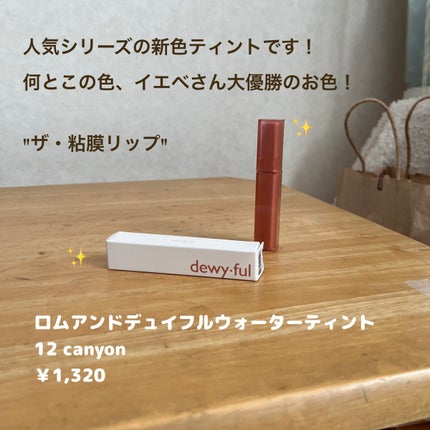 デュイフルウォーターティント/rom&nd/リップティントを使ったクチコミ(2枚目)