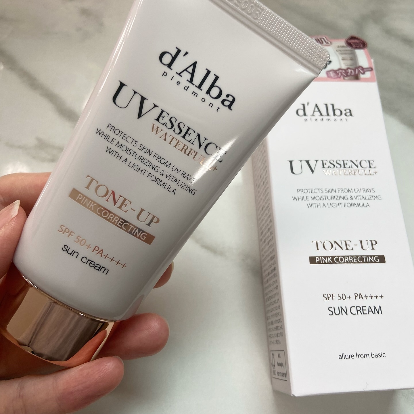 ウォータフルトーンアップサンクリーム/ダルバ/日焼け止めクリームを使ったクチコミ（1枚目）