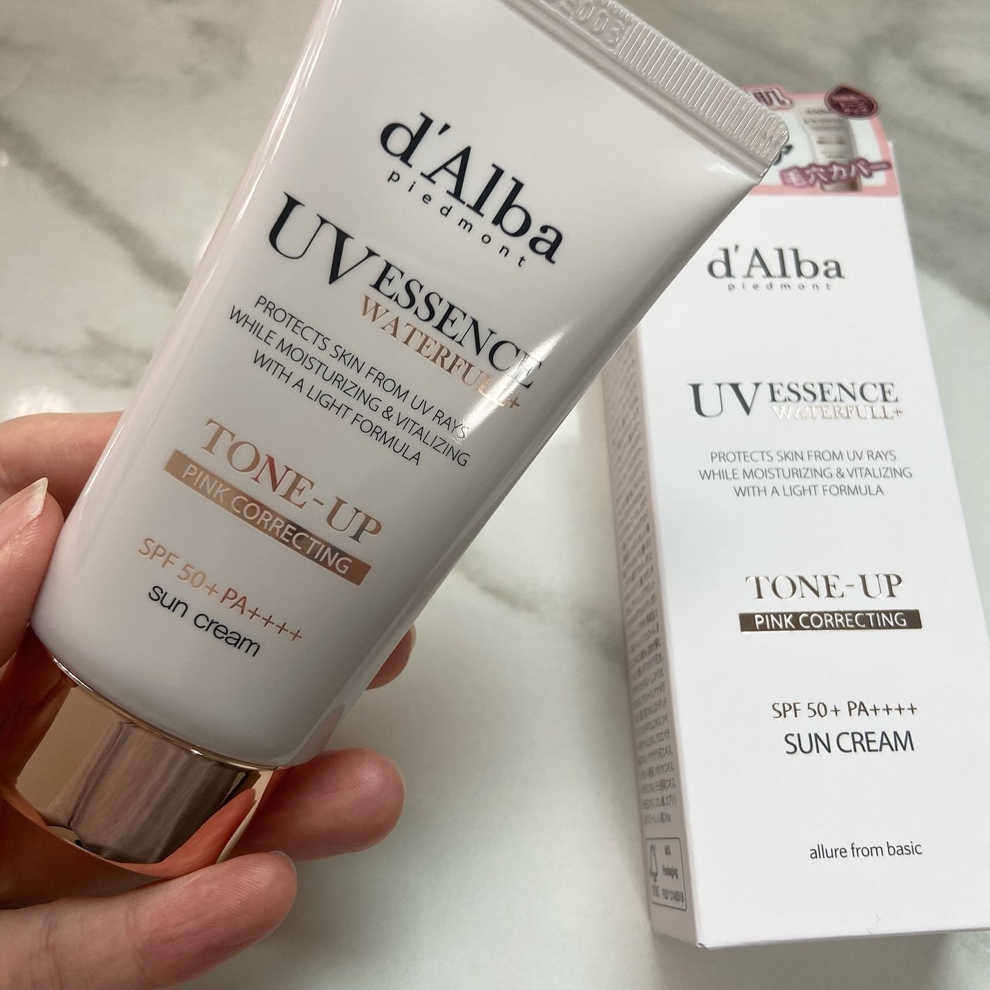 ウォータフルトーンアップサンクリーム/ダルバ/日焼け止めクリームを使ったクチコミ(1枚目)