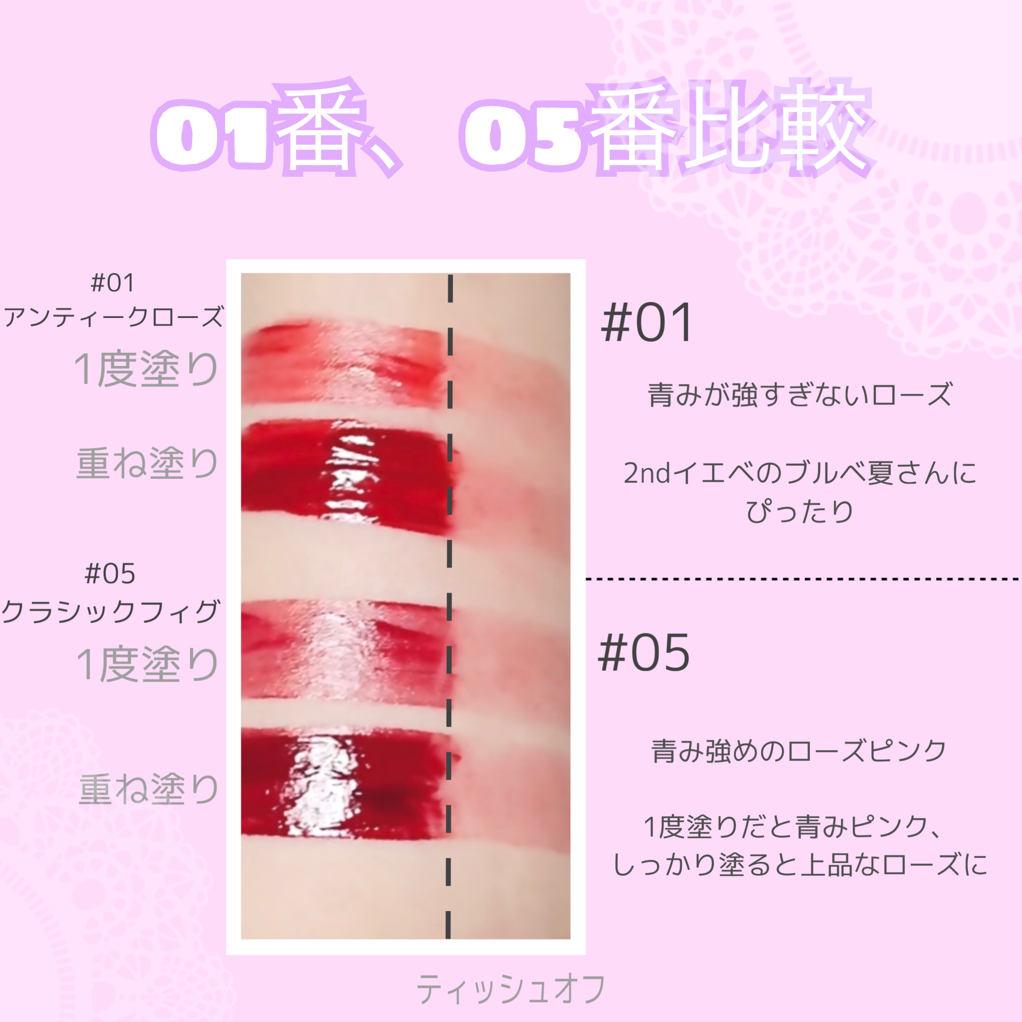 ジューシーリップティント/キャンメイク/口紅を使ったクチコミ（2枚目）