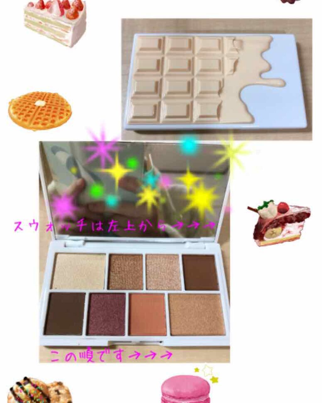 ミニチョコレートアイシャドウパレット ヌード/MAKEUP REVOLUTION/アイシャドウパレットを使ったクチコミ（1枚目）