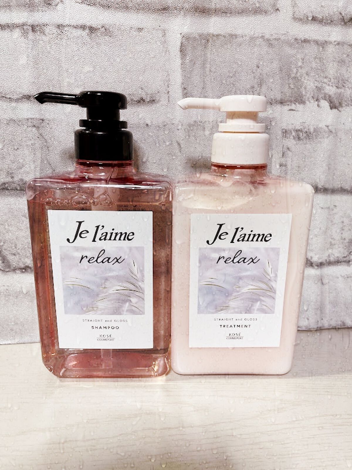 リラックス ミッドナイトリペア シャンプー／ヘアトリートメント (ストレート＆グロス)/Je l'aime/市販シャンプーを使ったクチコミ（2枚目）