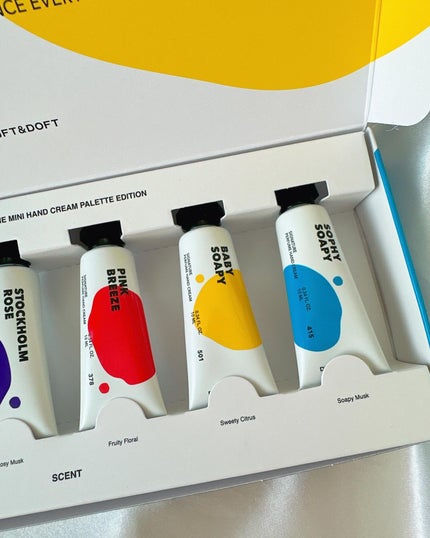 シグネチャーパフュームハンドクリームミニチュアギフトセット/DUFT&DOFT/ハンドクリームを使ったクチコミ(4枚目)