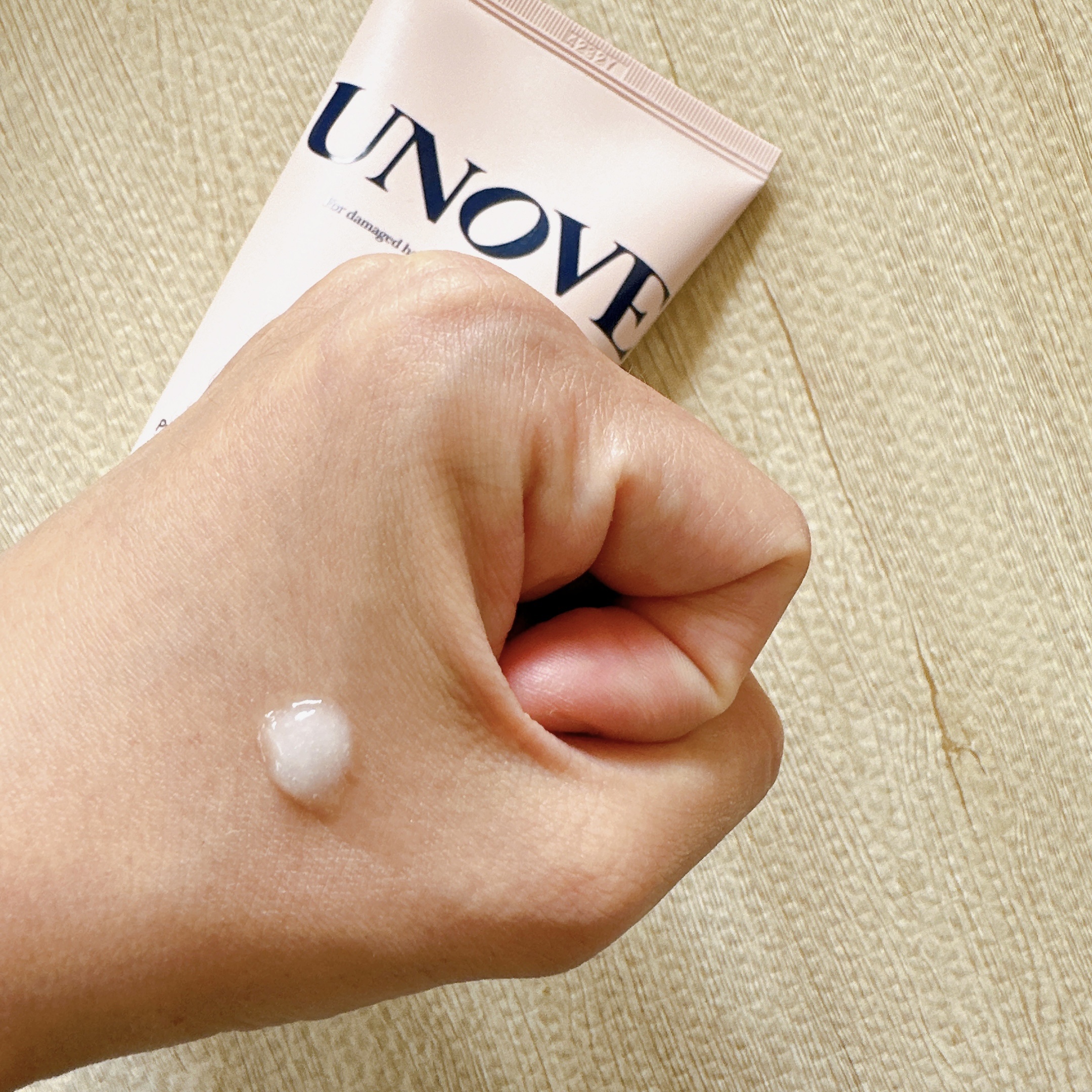 アノブ ヒーティングガードノーウォッシュトリートメント/UNOVE/ヘアトリートメントを使ったクチコミ（3枚目）