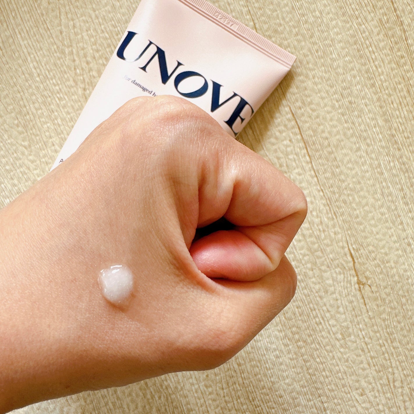 アノブ ヒーティングガードノーウォッシュトリートメント/UNOVE/ヘアトリートメントを使ったクチコミ(3枚目)