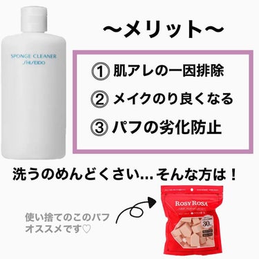 スポンジクリーナーＮ　199/SHISEIDO/その他化粧小物を使ったクチコミ（3枚目）