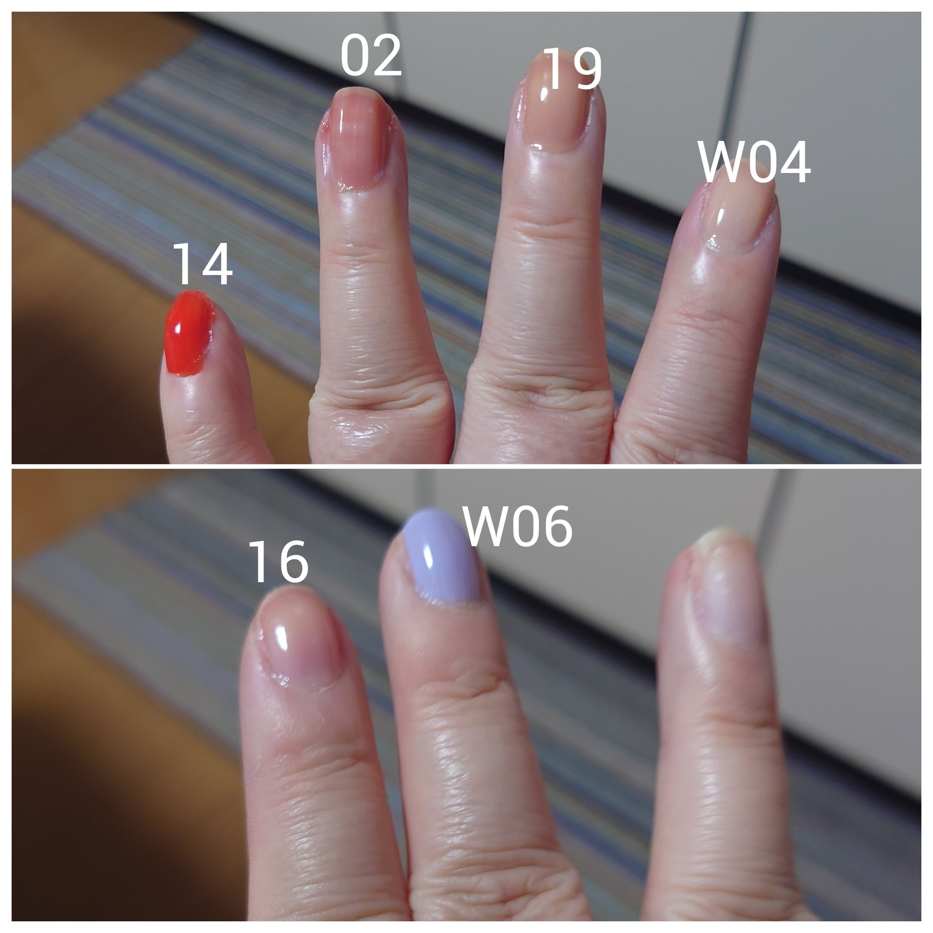 ムードペブルネイル W04 BABY PEACH/rom&nd/マニキュアを使ったクチコミ（2枚目）