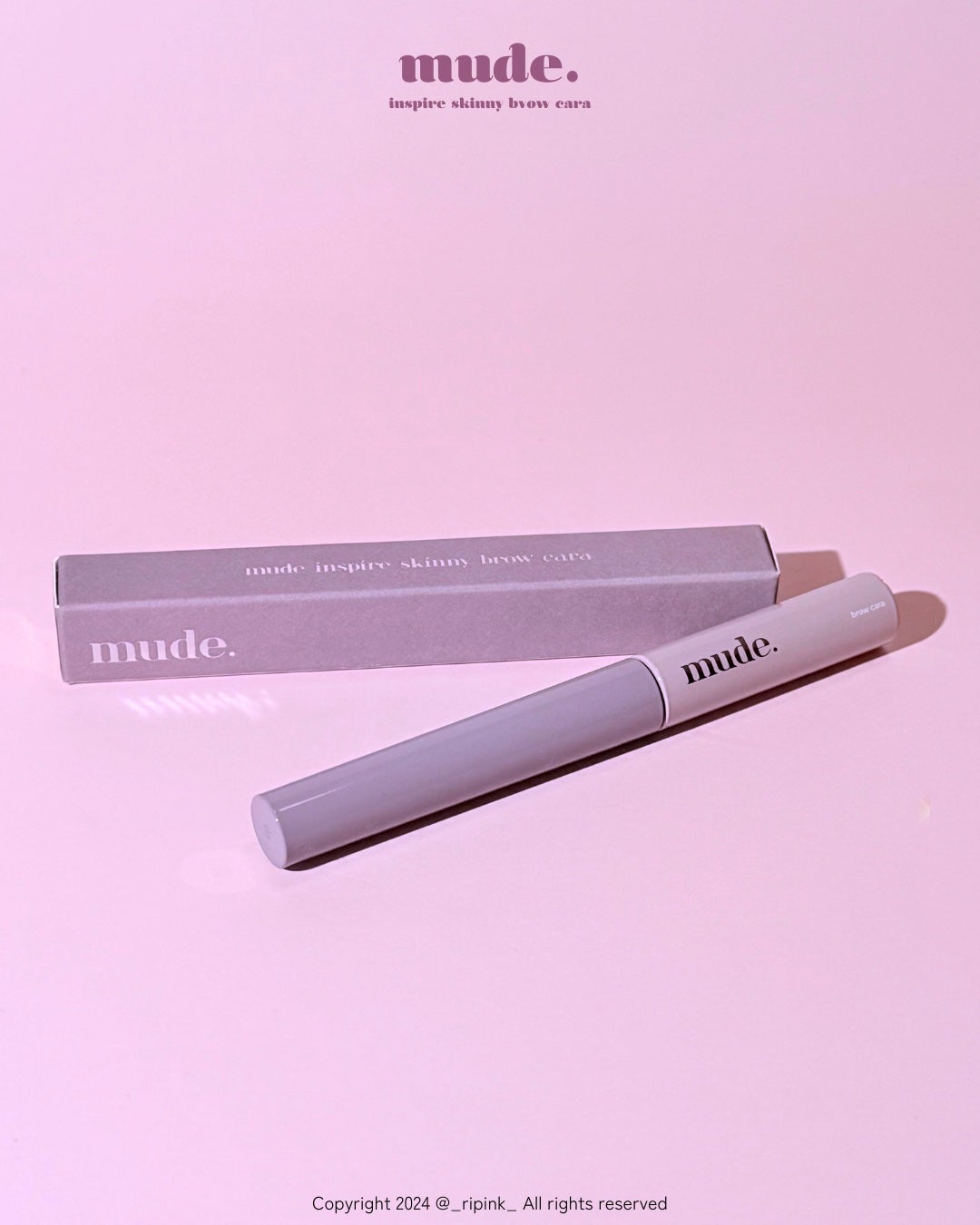 インスパイアスキニーブロウカラ/mude/眉マスカラを使ったクチコミ(2枚目)