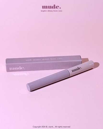 インスパイアスキニーブロウカラ/mude/眉マスカラを使ったクチコミ(2枚目)