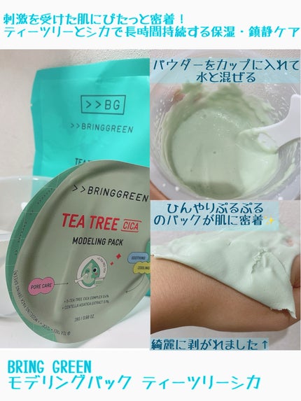 BRINGGREEN モデリングパック (ティーツリーシカ)/BRING GREEN/シートマスク・パックを使ったクチコミ(1枚目)